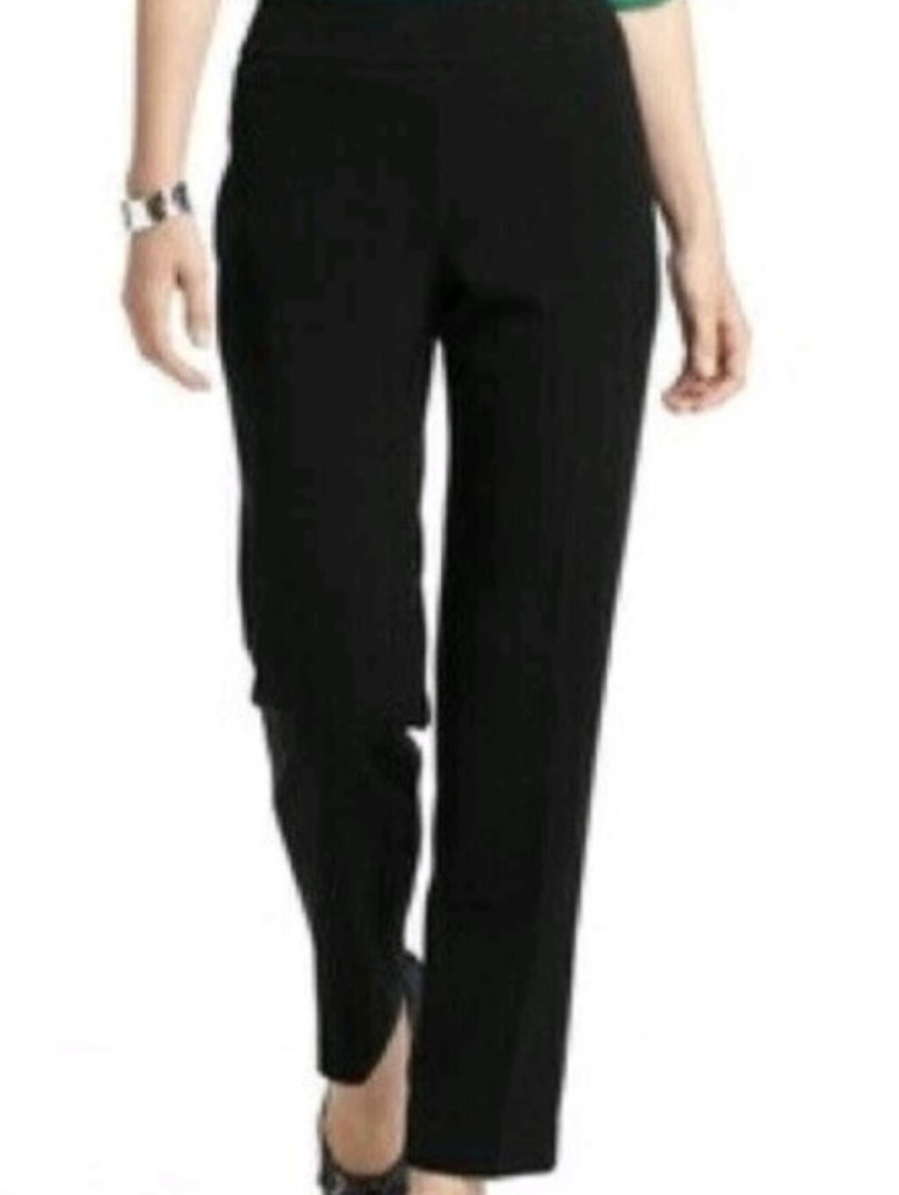 Sag Harbor Bi-Stretch Black High Rise Dress Slacks Pants NEW W/Tag Sz 6P Pockets - Picture 7 of 16